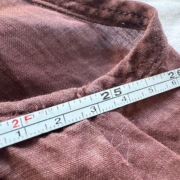 Women's Zara Boho Linen Blend Sleeveless Brown Top size M - Picture 5 of 5